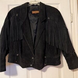 Vintage Rock Creek Women's Suede Fringe Jacket